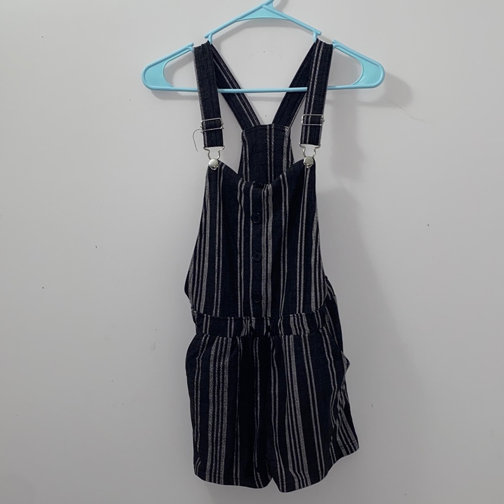 Striped Overalls